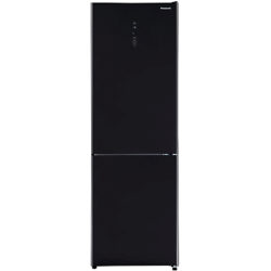 Panasonic NR-BN30QGB-B Freestanding Fridge Freezer, A+ Energy Rating, 64cm Wide, Black Glass
